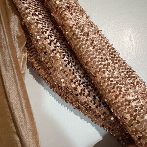 Lane Bryant Gold Velvet Fabric